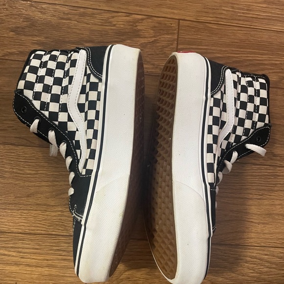 Vans SK8-Hi Platform 2.0 Women's Black White Checkerboard women’s size 5 - Picture 1 of 6